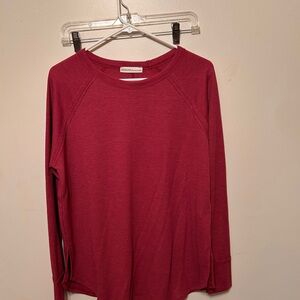 ZenanaThermal Long Sleeve Top in Deep Berry